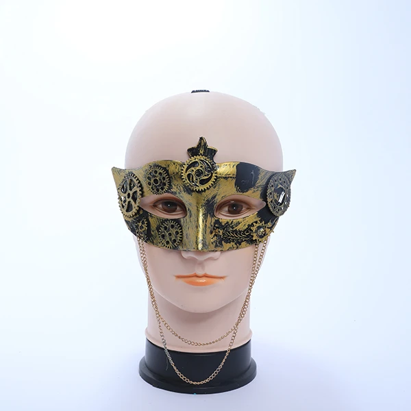 Gold Plastic Roman Knight Style Mask