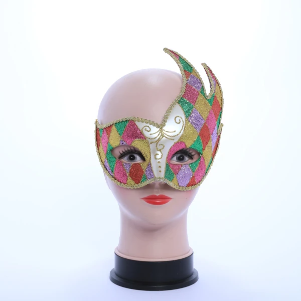 Mixed Color Carnival Jester Masquerade Mask
