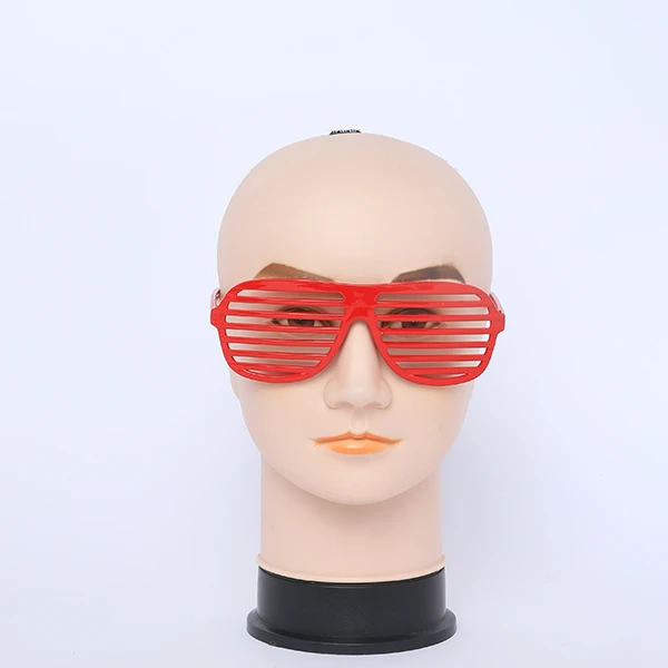 Plastic Shutter Red Glasses Shades