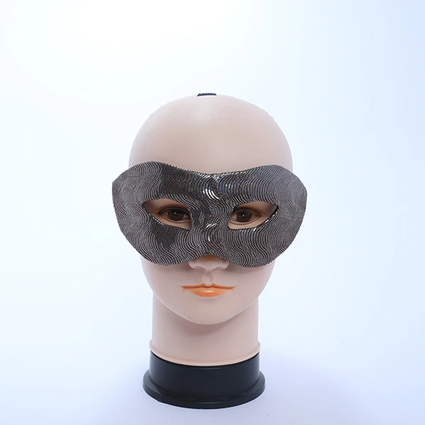 Black&Shiny Silver Design Fabric Mask