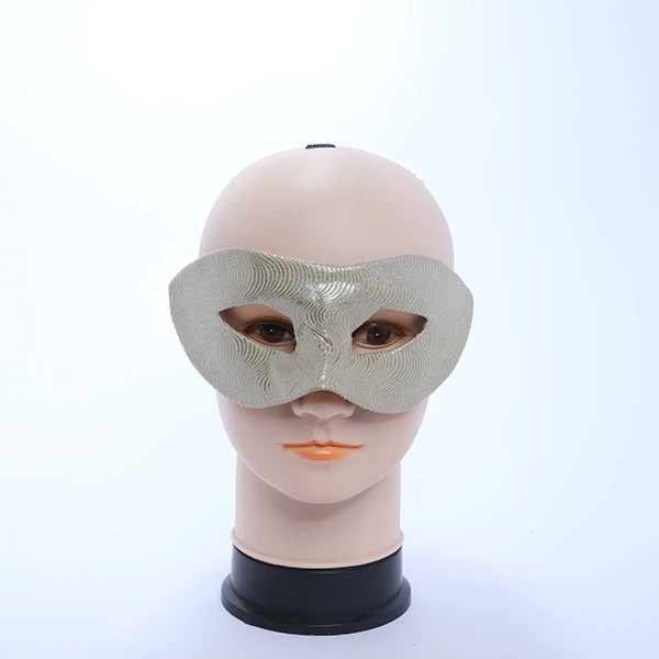 Light Gold&Shiny Silver Design Fabric Mask