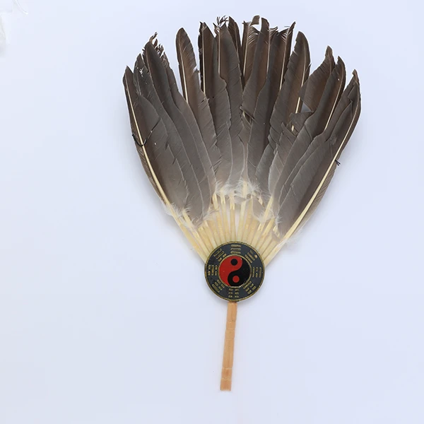 Real Feather Hand Fan Accessory
