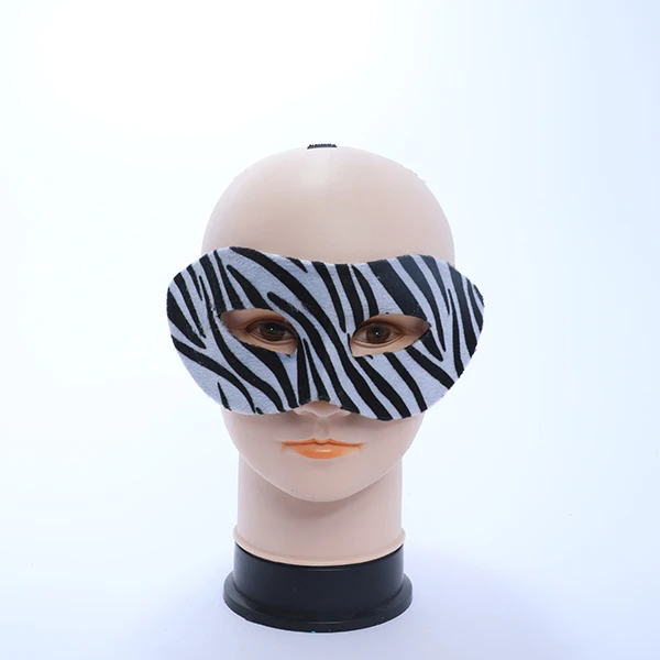 Black&White velvet Zebra Style Mask