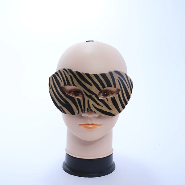 Black&Gold velvet Zebra Style Mask