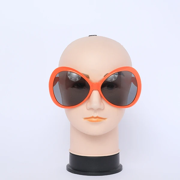 Big Novelty Plastic Red Sunglasses - Black Round Shape PC