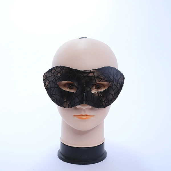 Drak Brown Designed Leather Mask