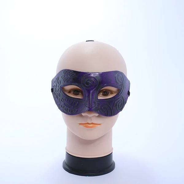 Dark Purple&Black Hard Plastic Designed Mask