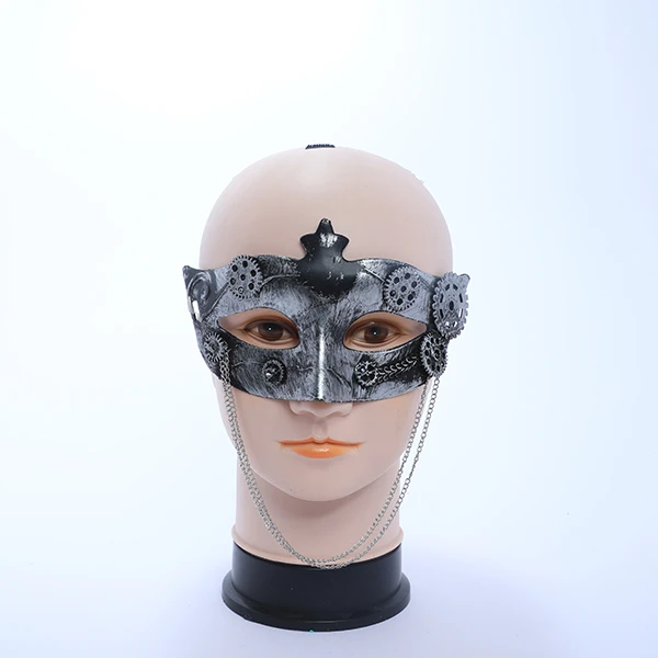 Silver Plastic Roman Knight Style Mask
